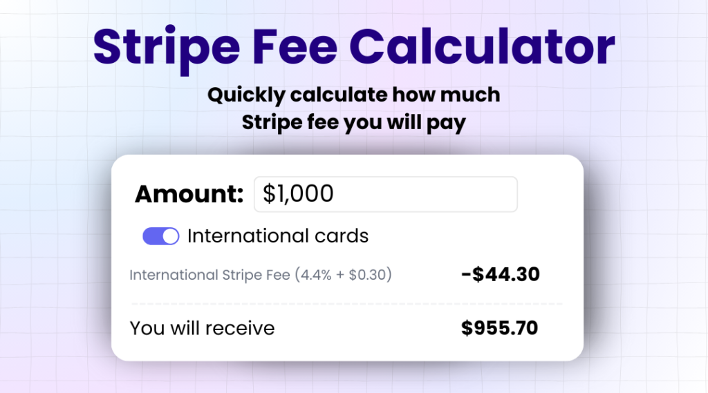 Stripe Fee Calculator