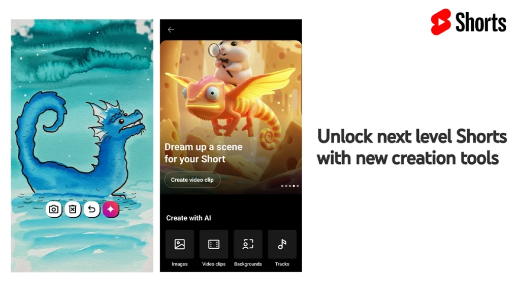 New features on YouTube shorts