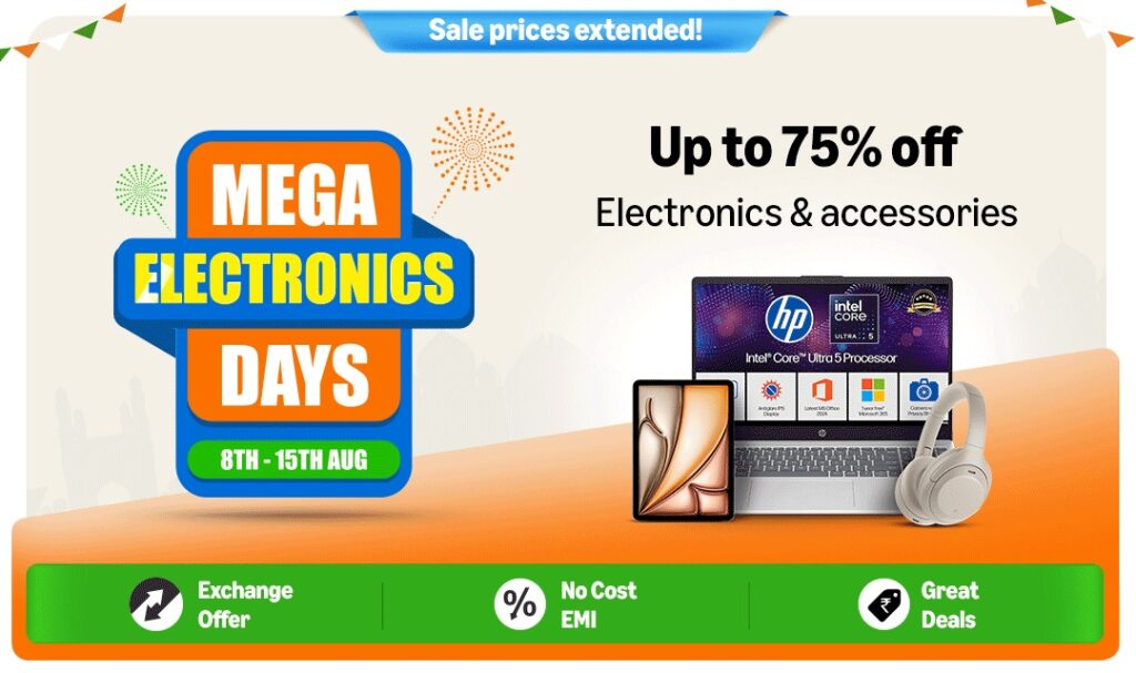 Amazon Mega Electronics Days Sale 2025